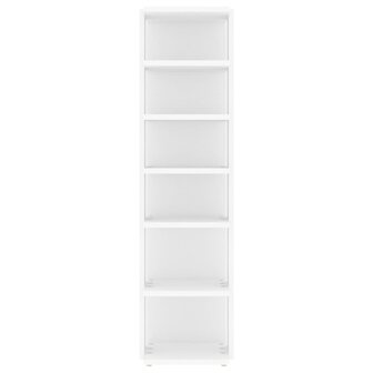Schoenenkast 27,5x27x102 cm bewerkt hout wit 4