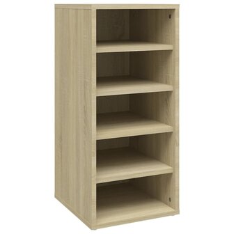 Schoenenkast 31,5x35x70 cm bewerkt hout sonoma eikenkleurig 2