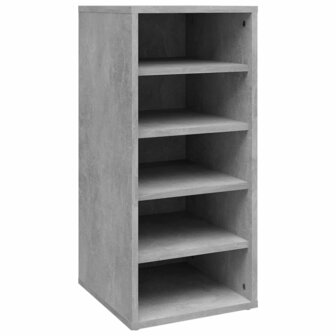 Schoenenkast 31,5x35x70 cm bewerkt hout betongrijs 2