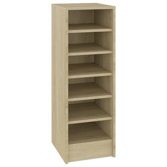 Schoenenkast 31,5x35x90 cm bewerkt hout sonoma eikenkleurig 2