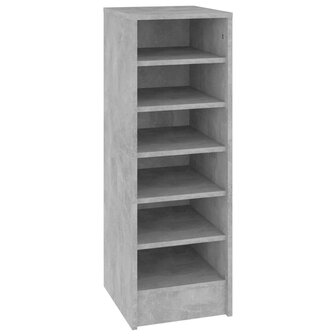 Schoenenkast 31,5x35x90 cm bewerkt hout betongrijs 2