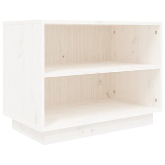 Schoenenkast 60x34x45 cm massief grenenhout wit 2