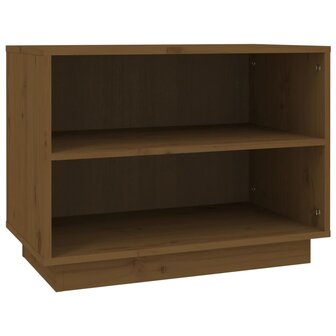 Schoenenkast 60x34x45 cm massief grenenhout honingbruin 2