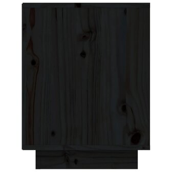 Schoenenkast 60x34x45 cm massief grenenhout zwart 6