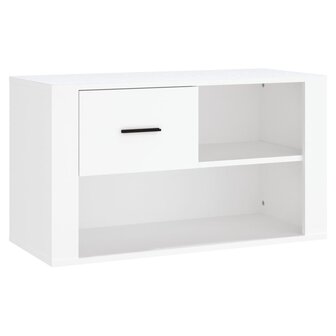 Schoenenkast 80x35x45 cm bewerkt hout wit 2