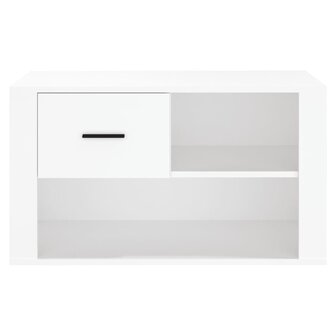 Schoenenkast 80x35x45 cm bewerkt hout wit 5