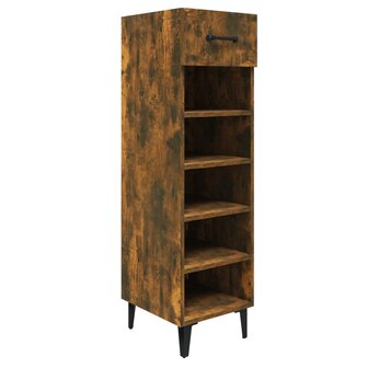 Schoenenkast 30x35x105 cm bewerkt hout gerookt eikenkleurig 2