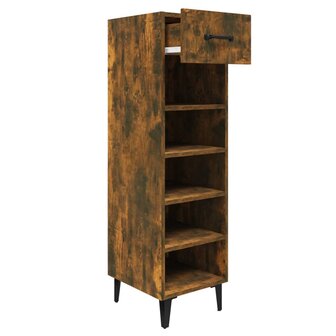 Schoenenkast 30x35x105 cm bewerkt hout gerookt eikenkleurig 3