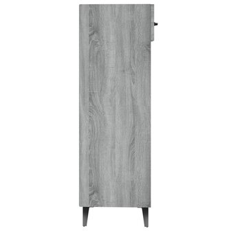 Schoenenkast 30x35x105 cm bewerkt hout grijs sonoma eikenkleur 5
