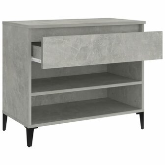 Schoenenkast 70x36x60 cm bewerkt hout betongrijs 6