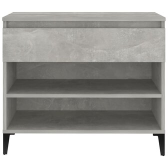 Schoenenkast 70x36x60 cm bewerkt hout betongrijs 7