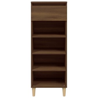 Schoenenkast 40x36x105 cm bewerkt hout bruin eikenkleur 3