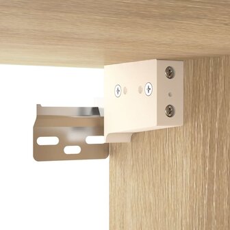 Wandschoenenkast 70x35x38 cm bewerkt hout sonoma eiken 7