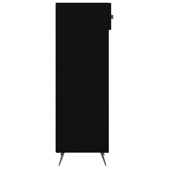 Schoenenkast 30x35x105 cm bewerkt hout zwart 5
