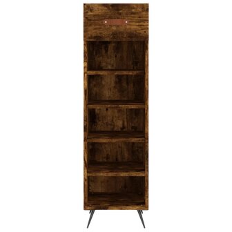 Schoenenkast 30x35x105 cm bewerkt hout gerookt eikenkleurig 4