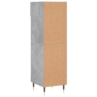 Schoenenkast 30x35x105 cm bewerkt hout betongrijs 8