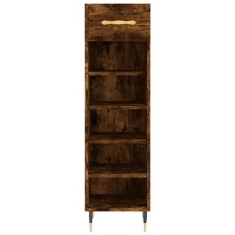 Schoenenkast 30x35x105 cm bewerkt hout gerookt eikenkleurig 6