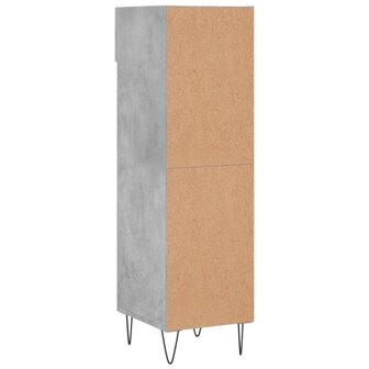 Schoenenkast 30x35x105 cm bewerkt hout betongrijs 8