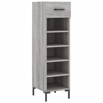 Schoenenkast 30x35x105 cm bewerkt hout grijs sonoma eikenkleur 2
