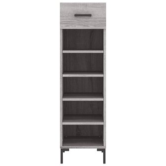 Schoenenkast 30x35x105 cm bewerkt hout grijs sonoma eikenkleur 6