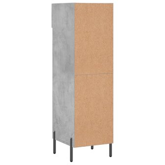 Schoenenkast 30x35x105 cm bewerkt hout betongrijs 8