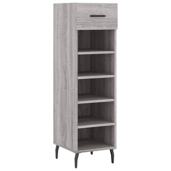 Schoenenkast 30x35x105 cm bewerkt hout grijs sonoma eikenkleur 2