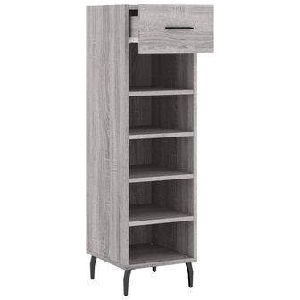 Schoenenkast 30x35x105 cm bewerkt hout grijs sonoma eikenkleur 5