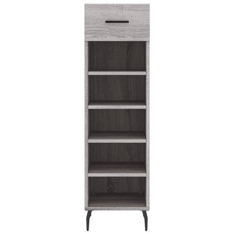 Schoenenkast 30x35x105 cm bewerkt hout grijs sonoma eikenkleur 6