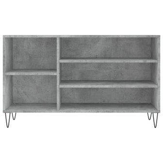 Schoenenkast 102x36x60 cm bewerkt hout betongrijs 4