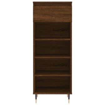 Schoenenkast 40x36x105 cm bewerkt hout bruin eikenkleur 5