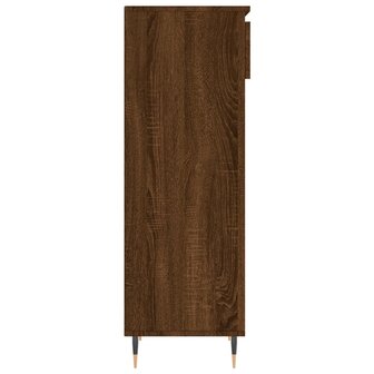 Schoenenkast 40x36x105 cm bewerkt hout bruin eikenkleur 7