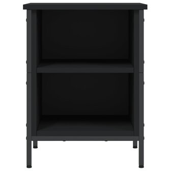 Schoenenkast 38x35x50 cm bewerkt hout zwart 4