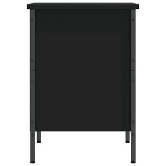 Schoenenkast 38x35x50 cm bewerkt hout zwart 5