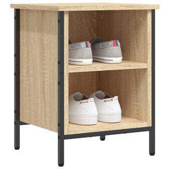 Schoenenkast 38x35x50 cm bewerkt hout sonoma eikenkleurig 3