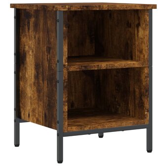 Schoenenkast 38x35x50 cm bewerkt hout gerookt eikenkleurig 2