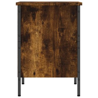 Schoenenkast 38x35x50 cm bewerkt hout gerookt eikenkleurig 5