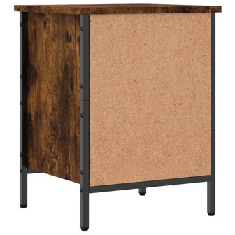 Schoenenkast 38x35x50 cm bewerkt hout gerookt eikenkleurig 6