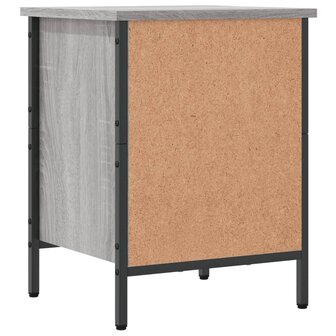 Schoenenkast 38x35x50 cm bewerkt hout grijs sonoma eikenkleurig 6