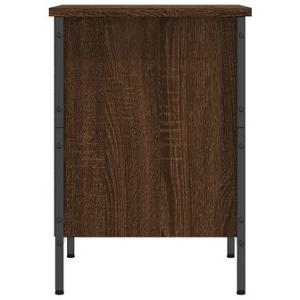 Schoenenkast 38x35x50 cm bewerkt hout bruin eikenkleur 5