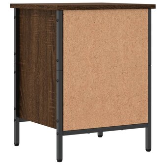 Schoenenkast 38x35x50 cm bewerkt hout bruin eikenkleur 6