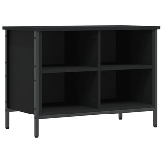 Schoenenkast 69x35x50 cm bewerkt hout zwart 2