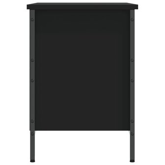 Schoenenkast 69x35x50 cm bewerkt hout zwart 5