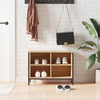 Schoenenkast 69x35x50 cm bewerkt hout sonoma eikenkleurig 1