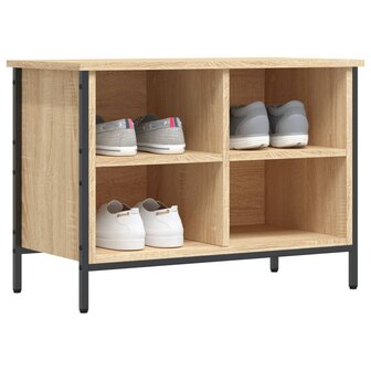 Schoenenkast 69x35x50 cm bewerkt hout sonoma eikenkleurig 3