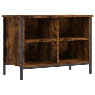 Schoenenkast 69x35x50 cm bewerkt hout gerookt eikenkleurig 2