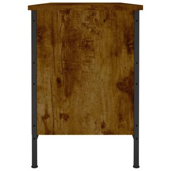Schoenenkast 100x35x50 cm bewerkt hout gerookt eikenkleurig 6