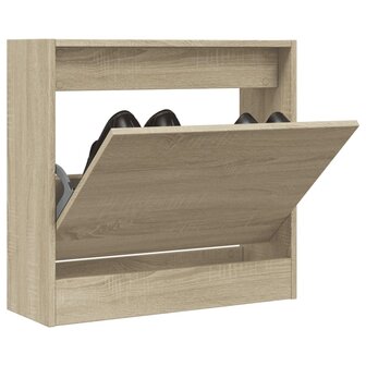 Schoenenkast 60x21x57 cm bewerkt hout sonoma eikenkleurig 1