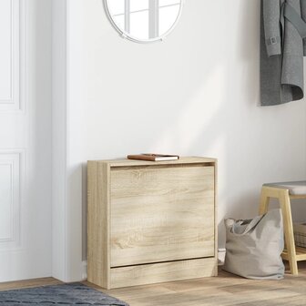 Schoenenkast 60x21x57 cm bewerkt hout sonoma eikenkleurig 3