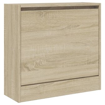 Schoenenkast 60x21x57 cm bewerkt hout sonoma eikenkleurig 4