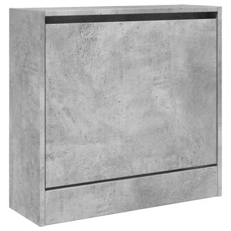 Schoenenkast 60x21x57 cm bewerkt hout betongrijs 4